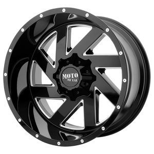 20X9 Moto Metal MO988 MELEE GLOSS BLACK MILLED 6X114.3/6X139.7