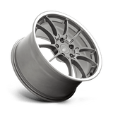 18X8.5 Motegi MR152 SS5 GUNMETAL W/ MACHINED LIP 5X100
