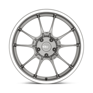 18X8.5 Motegi MR152 SS5 GUNMETAL W/ MACHINED LIP 5X100