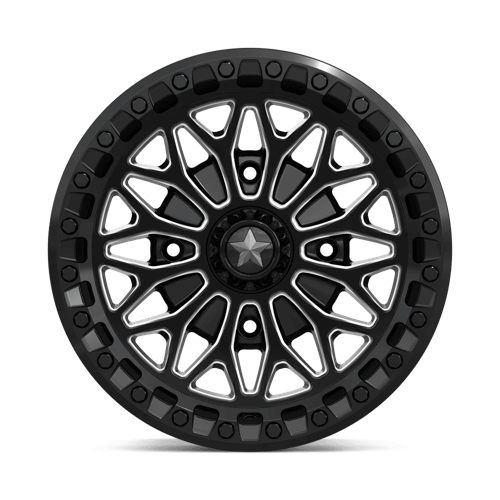 15X7 MSA Offroad Wheels MA53 BOLO UTV BEADLOCK GLOSS BLACK MILLED 4X137