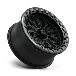 15X7 MSA Offroad Wheels MA53 BOLO UTV BEADLOCK MATTE BLACK W/ GL-GUNMETAL RG 4X156