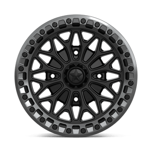 15X7 MSA Offroad Wheels MA53 BOLO UTV BEADLOCK MATTE BLACK W/ GL-GUNMETAL RG 4X137