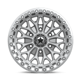 15X7 MSA Offroad Wheels MA53 BOLO UTV BEADLOCK GLOSS SILVER W/ MACHINED FACE 6X139.7