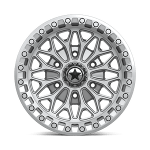 15X7 MSA Offroad Wheels MA53 BOLO UTV BEADLOCK GLOSS SILVER W/ MACHINED FACE 6X139.7