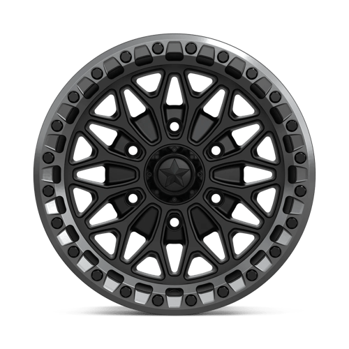 15X7 MSA Offroad Wheels MA53 BOLO UTV BEADLOCK MATTE BLACK W/ GL-GUNMETAL RG 6X139.7