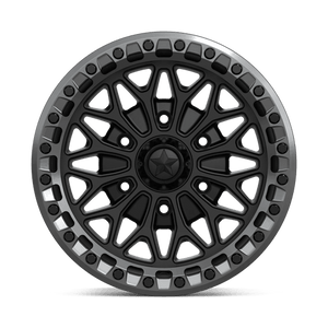 15X7 MSA Offroad Wheels MA53 BOLO UTV BEADLOCK MATTE BLACK W/ GL-GUNMETAL RG 6X139.7