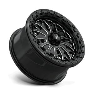 15X7 MSA Offroad Wheels MA53 BOLO UTV BEADLOCK GLOSS BLACK MILLED 4X110