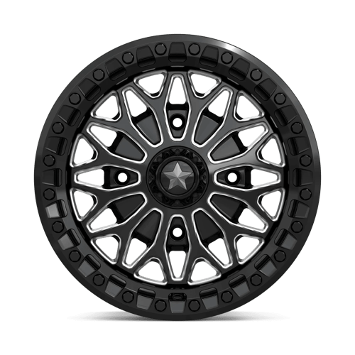 15X7 MSA Offroad Wheels MA53 BOLO UTV BEADLOCK GLOSS BLACK MILLED 4X156
