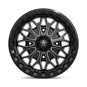 15X7 MSA Offroad Wheels MA53 BOLO UTV BEADLOCK GLOSS BLACK MILLED 4X156