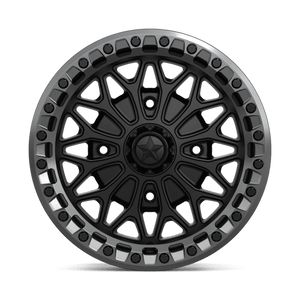 15X7 MSA Offroad Wheels MA53 BOLO UTV BEADLOCK MATTE BLACK W/ GL-GUNMETAL RG 4X110