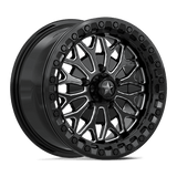 15X7 MSA Offroad Wheels MA53 BOLO UTV BEADLOCK GLOSS BLACK MILLED 5X114.3