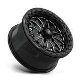 15X7 MSA Offroad Wheels MA53 BOLO UTV BEADLOCK GLOSS BLACK MILLED 5X114.3