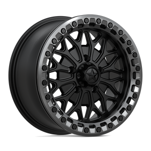 15X7 MSA Offroad Wheels MA53 BOLO UTV BEADLOCK MATTE BLACK W/ GL-GUNMETAL RG 5X114.3