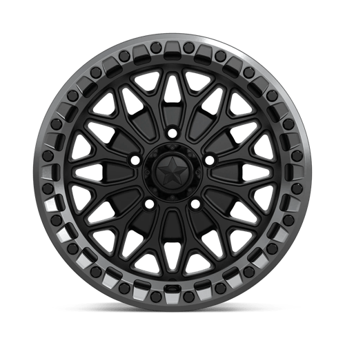 15X7 MSA Offroad Wheels MA53 BOLO UTV BEADLOCK MATTE BLACK W/ GL-GUNMETAL RG 5X114.3