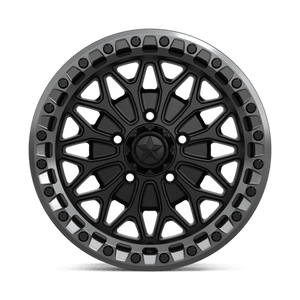 15X7 MSA Offroad Wheels MA53 BOLO UTV BEADLOCK MATTE BLACK W/ GL-GUNMETAL RG 5X114.3