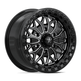 15X7 MSA Offroad Wheels MA53 BOLO UTV BEADLOCK GLOSS BLACK MILLED 6X139.7