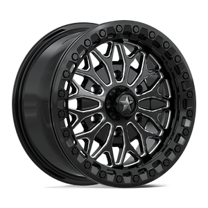 15X7 MSA Offroad Wheels MA53 BOLO UTV BEADLOCK GLOSS BLACK MILLED 6X139.7