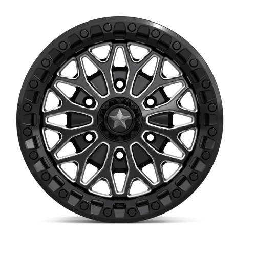 15X7 MSA Offroad Wheels MA53 BOLO UTV BEADLOCK GLOSS BLACK MILLED 6X139.7