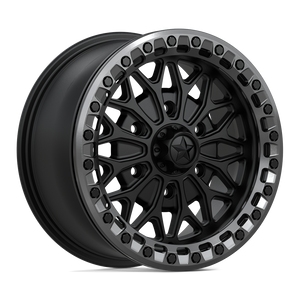 15X7 MSA Offroad Wheels MA53 BOLO UTV BEADLOCK MATTE BLACK W/ GL-GUNMETAL RG 6X139.7