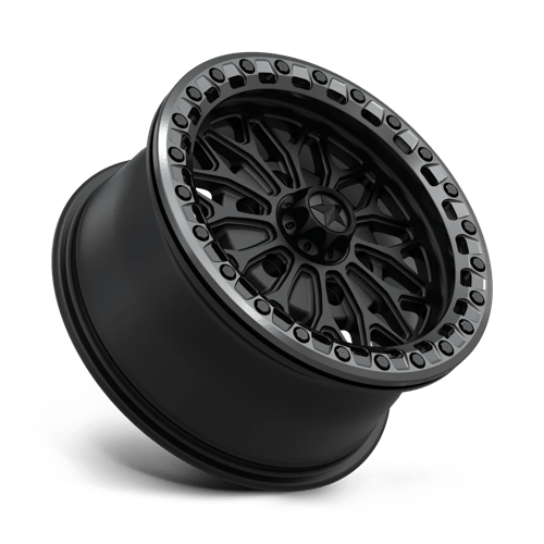 15X7 MSA Offroad Wheels MA53 BOLO UTV BEADLOCK MATTE BLACK W/ GL-GUNMETAL RG 6X139.7