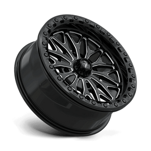 18X7 MSA Offroad Wheels MA53 BOLO UTV BEADLOCK GLOSS BLACK MILLED 4X110