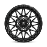 18X7 MSA Offroad Wheels MA53 BOLO UTV BEADLOCK GLOSS BLACK MILLED 4X110