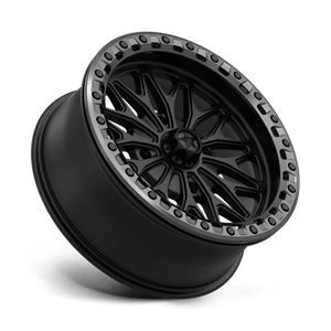 18X7 MSA Offroad Wheels MA53 BOLO UTV BEADLOCK MATTE BLACK W/ GL-GUNMETAL RG 4X156