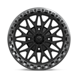 18X7 MSA Offroad Wheels MA53 BOLO UTV BEADLOCK MATTE BLACK W/ GL-GUNMETAL RG 4X110
