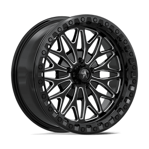 18X7 MSA Offroad Wheels MA53 BOLO UTV BEADLOCK GLOSS BLACK MILLED 5X114.3