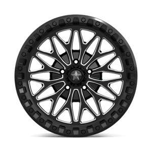 18X7 MSA Offroad Wheels MA53 BOLO UTV BEADLOCK GLOSS BLACK MILLED 5X114.3