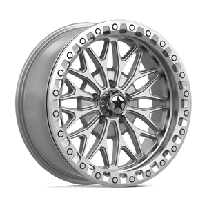 18X7 MSA Offroad Wheels MA53 BOLO UTV BEADLOCK GLOSS SILVER W/ MACHINED FACE 5X114.3