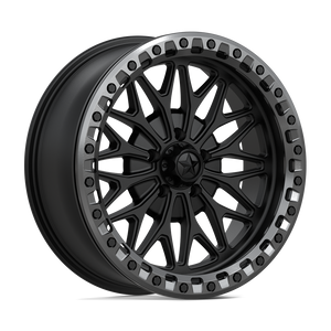 18X7 MSA Offroad Wheels MA53 BOLO UTV BEADLOCK MATTE BLACK W/ GL-GUNMETAL RG 5X114.3