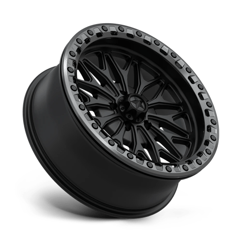18X7 MSA Offroad Wheels MA53 BOLO UTV BEADLOCK MATTE BLACK W/ GL-GUNMETAL RG 5X114.3
