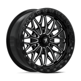 18X7 MSA Offroad Wheels MA53 BOLO UTV BEADLOCK GLOSS BLACK MILLED 6X139.7