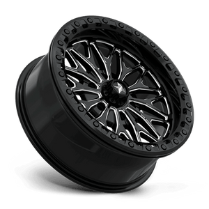 18X7 MSA Offroad Wheels MA53 BOLO UTV BEADLOCK GLOSS BLACK MILLED 6X139.7