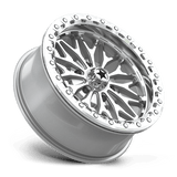 18X7 MSA Offroad Wheels MA53 BOLO UTV BEADLOCK GLOSS SILVER W/ MACHINED FACE 6X139.7