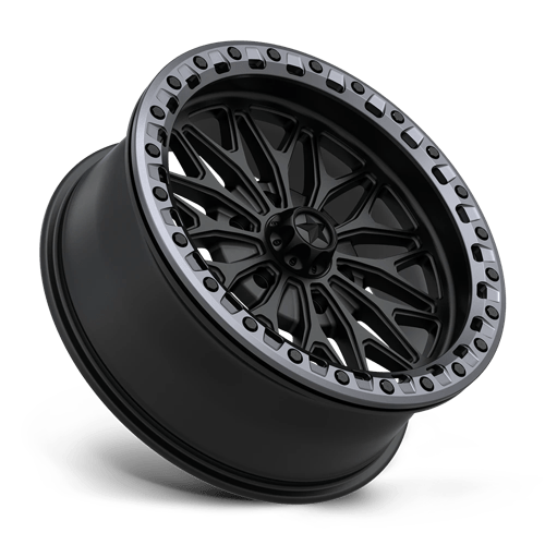 18X7 MSA Offroad Wheels MA53 BOLO UTV BEADLOCK MATTE BLACK W/ GL-GUNMETAL RG 6X139.7
