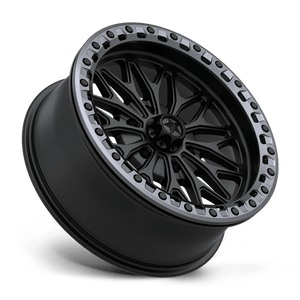 18X7 MSA Offroad Wheels MA53 BOLO UTV BEADLOCK MATTE BLACK W/ GL-GUNMETAL RG 6X139.7