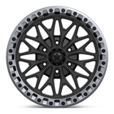 18X7 MSA Offroad Wheels MA53 BOLO UTV BEADLOCK MATTE BLACK W/ GL-GUNMETAL RG 6X139.7