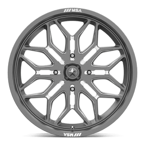 20X7 MSA Offroad Wheels M47 SNIPER GUNMETAL MILLED 4X137