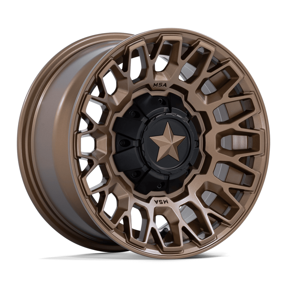 14X7 MSA Offroad Wheels M50 CLUBBER MATTE BRONZE 4X137/4X156