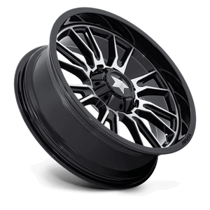 22X7 MSA Offroad Wheels M51 THUNDERLIPS GLOSS BLACK MACHINED 4X137/4X156
