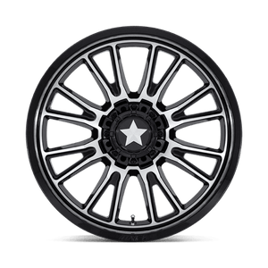 24X7 MSA Offroad Wheels M51 THUNDERLIPS GLOSS BLACK MACHINED 5X114.3
