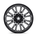 15X7 MSA Offroad Wheels M51 THUNDERLIPS GLOSS BLACK MACHINED 5X114.3