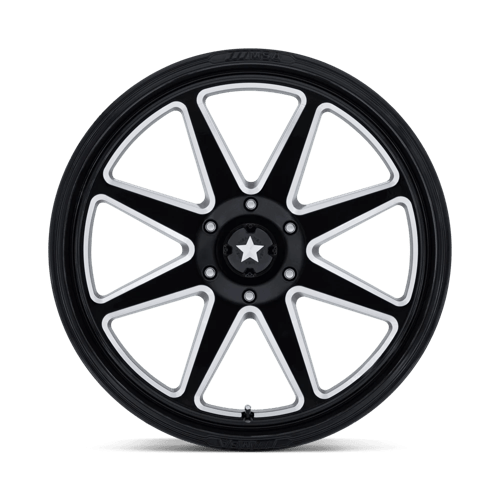 22X7 MSA Offroad Wheels M54 SPARK UTV GLOSS BLACK MILLED 6X139.7