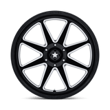 22X7 MSA Offroad Wheels M54 SPARK UTV GLOSS BLACK MILLED 6X139.7