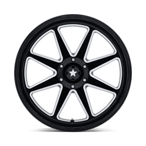 22X7 MSA Offroad Wheels M54 SPARK UTV GLOSS BLACK MILLED 6X139.7