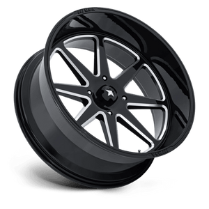 24X10 MSA Offroad Wheels M54 SPARK UTV GLOSS BLACK MILLED 4X156