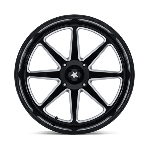 24X10 MSA Offroad Wheels M54 SPARK UTV GLOSS BLACK MILLED 4X156