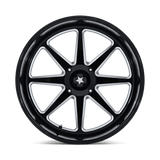 24X10 MSA Offroad Wheels M54 SPARK UTV GLOSS BLACK MILLED 6X139.7